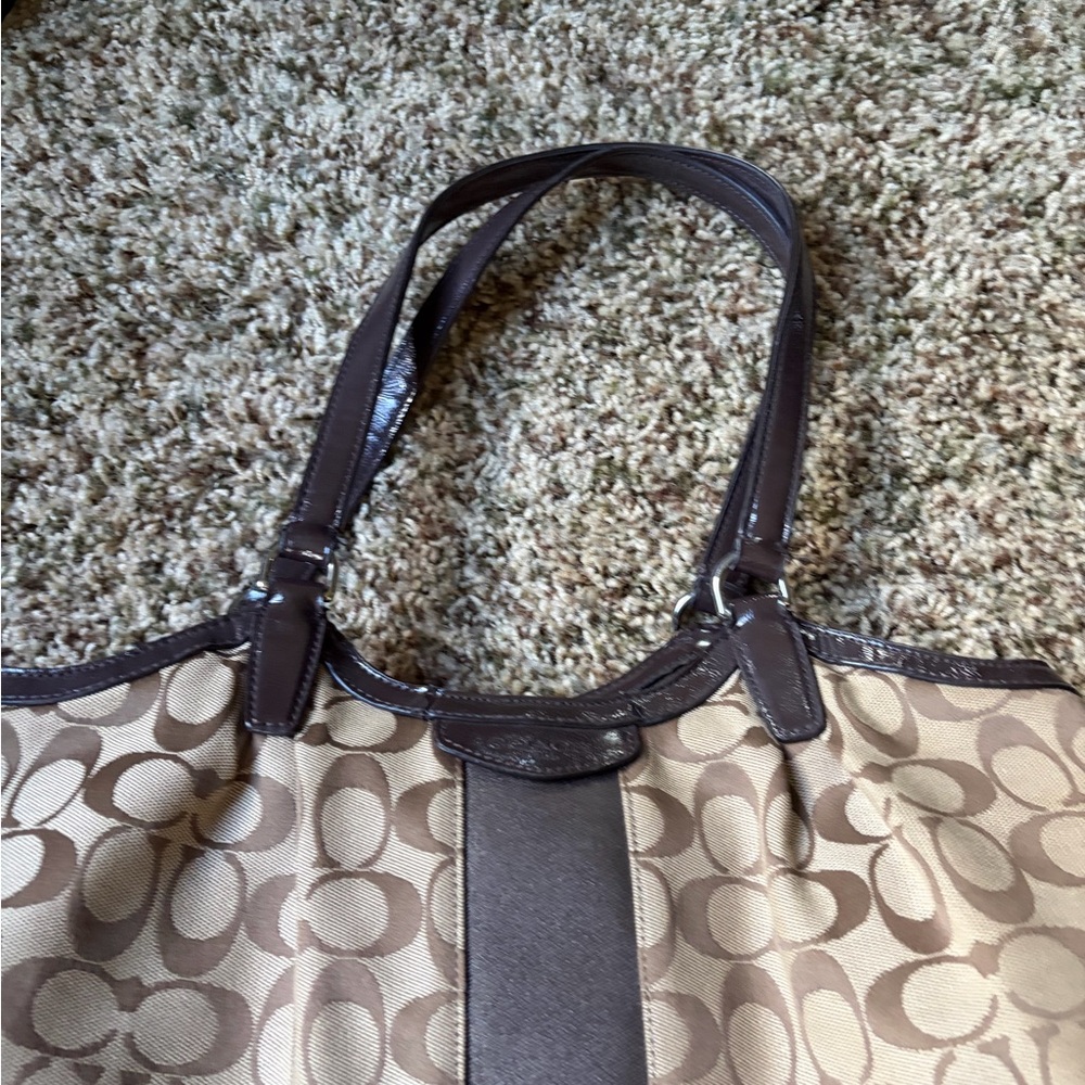 Coach Brown Tote Bag purse authentic
